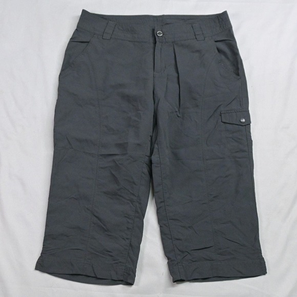 Columbia 8 Gray Ripstop Outdoor Hiking Cargo‎ Camping Capri Pants - Picture 1 of 7